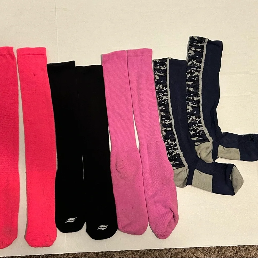 11 Pairs Softball Baseball Socks Bundle - Great for Practice/Game - Mixed Colors